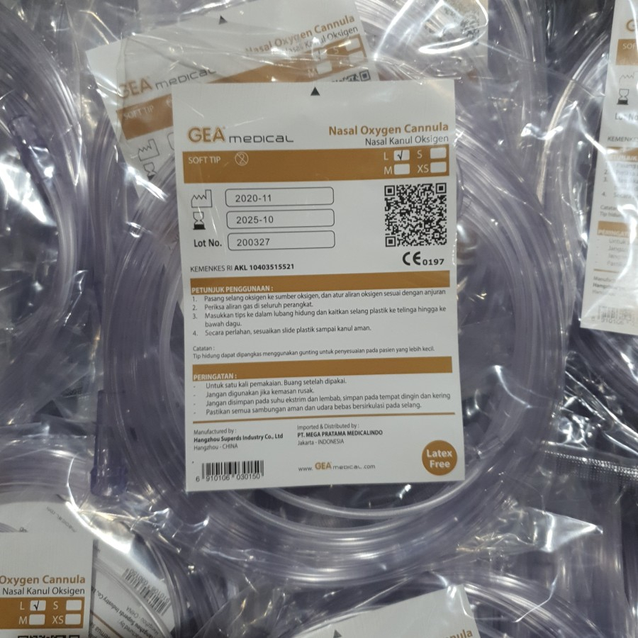 Selang Oxygen Nasal Cannula / Selang Inhalasi Hydrogen Fontaine