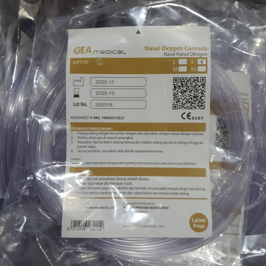 Selang Oxygen Nasal Cannula / Selang Inhalasi Hydrogen Fontaine