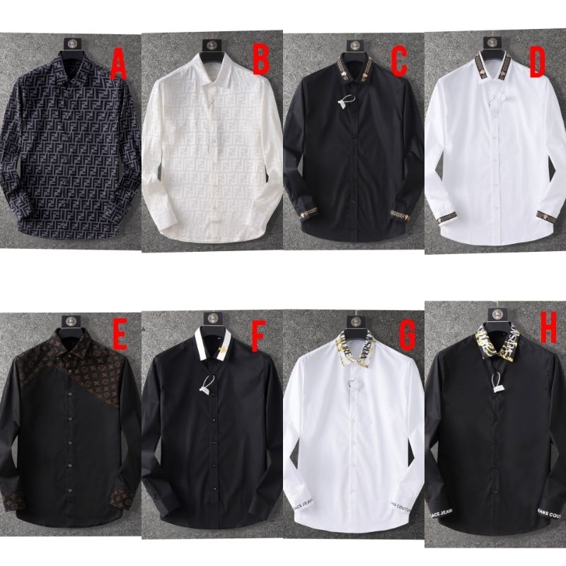 kemeja pria miror kemeja versac* miror kemeja lv*pria miror kemeja pria slimfit import