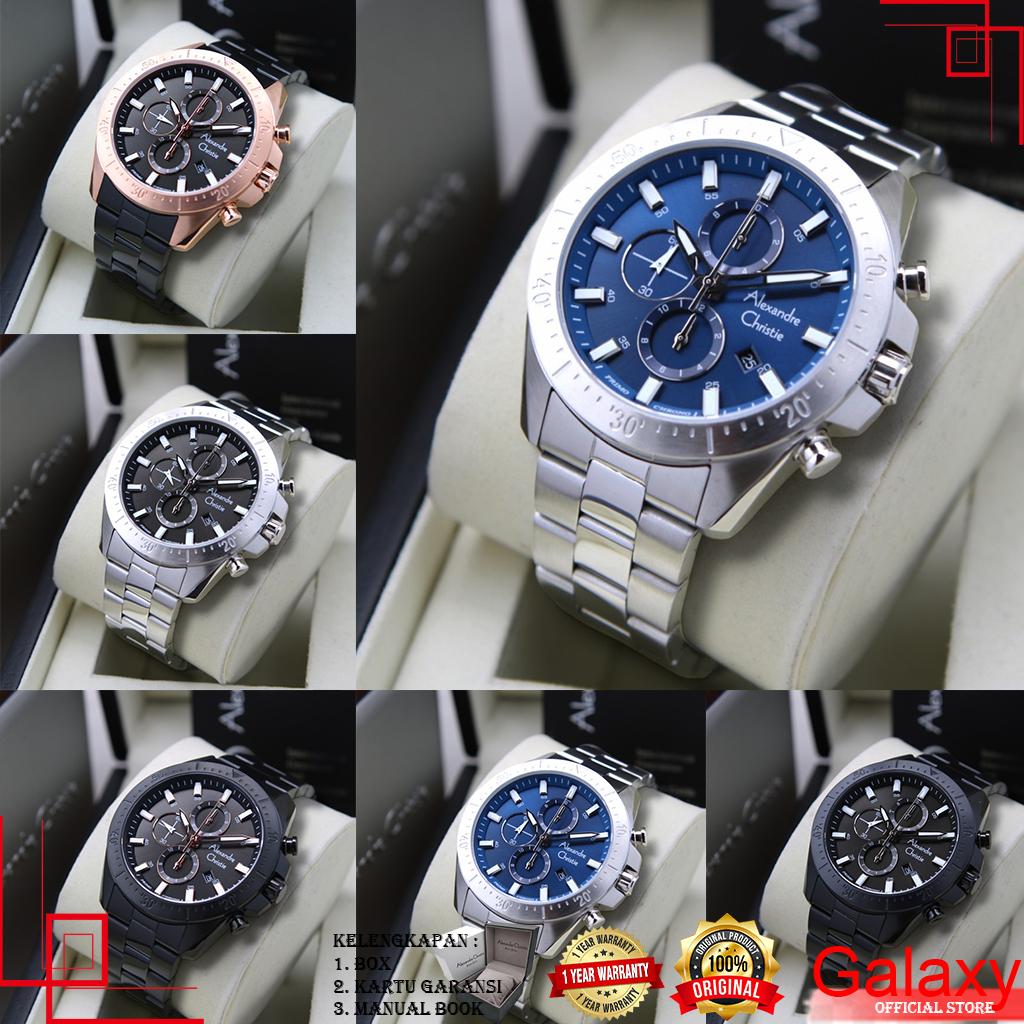 ALEXANDER CHRISTIE JAM TANGAN PRIA JAM ORIGINAL JAM AC ORI JAM TANGAN ALEXANDRE CHRISTIE PRIA JAM AL