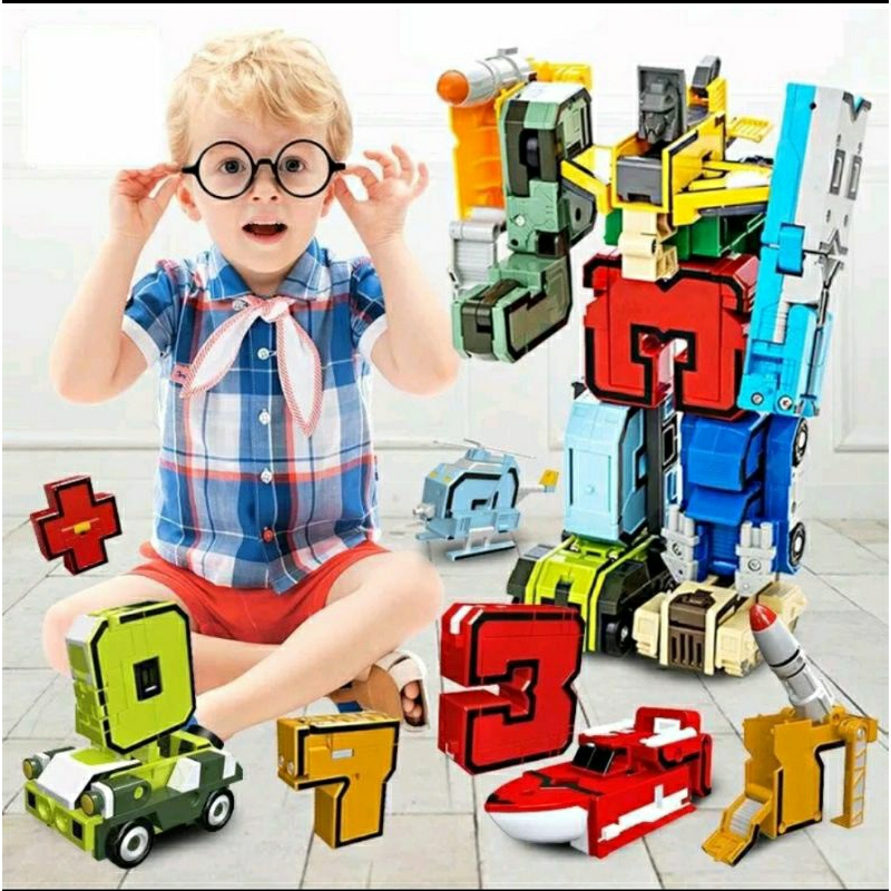 MAINAN PUZZLE ROBOT ANGKA / ROBOT HURUF PASANG / MAINAN EDUKASI