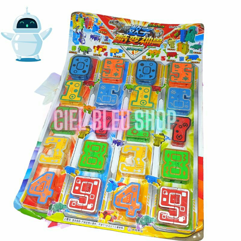 MAINAN PUZZLE ROBOT ANGKA / ROBOT HURUF PASANG / MAINAN EDUKASI