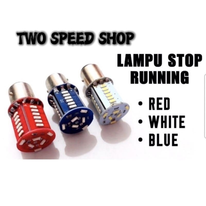 lampu stop rem led 30 mata running kedip kaki 2 dc-12v universal motor mobil vixion jupiter mio vari