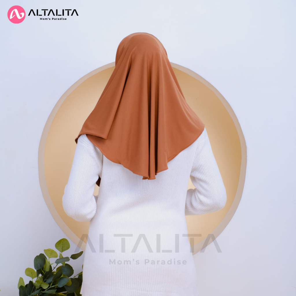 Altalita - Jilbab Instan Qaila Penguin Hijab Bergo Hamidah Ukuran M pet Tebal Bahan Jersey Premium Kerudung Sport Instant Menutup Dada Cocok Untuk Sekolah Olahraga Volly Futsal Senam dan Sehari-Hari