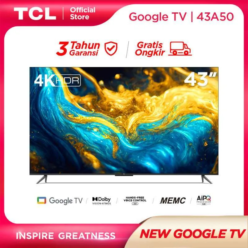 TCL 43a50 43 A50 43 inch Google TV 4K 43" upgrade 43a30