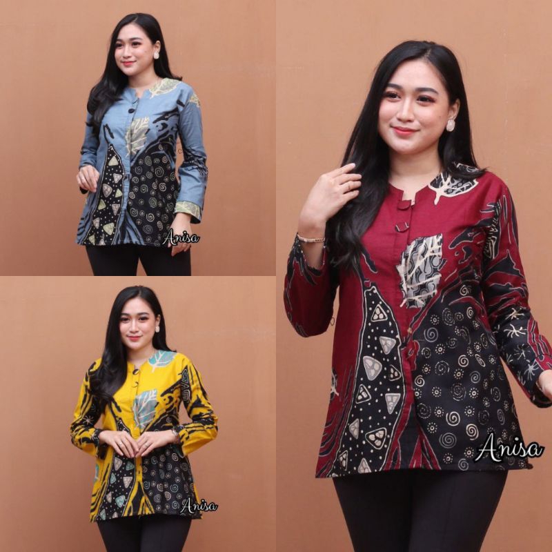 Seragam Kerja Wanita • Atasan Batik Wanita • Atasan Batik wanita • Seragam Batik Kerja Kantor