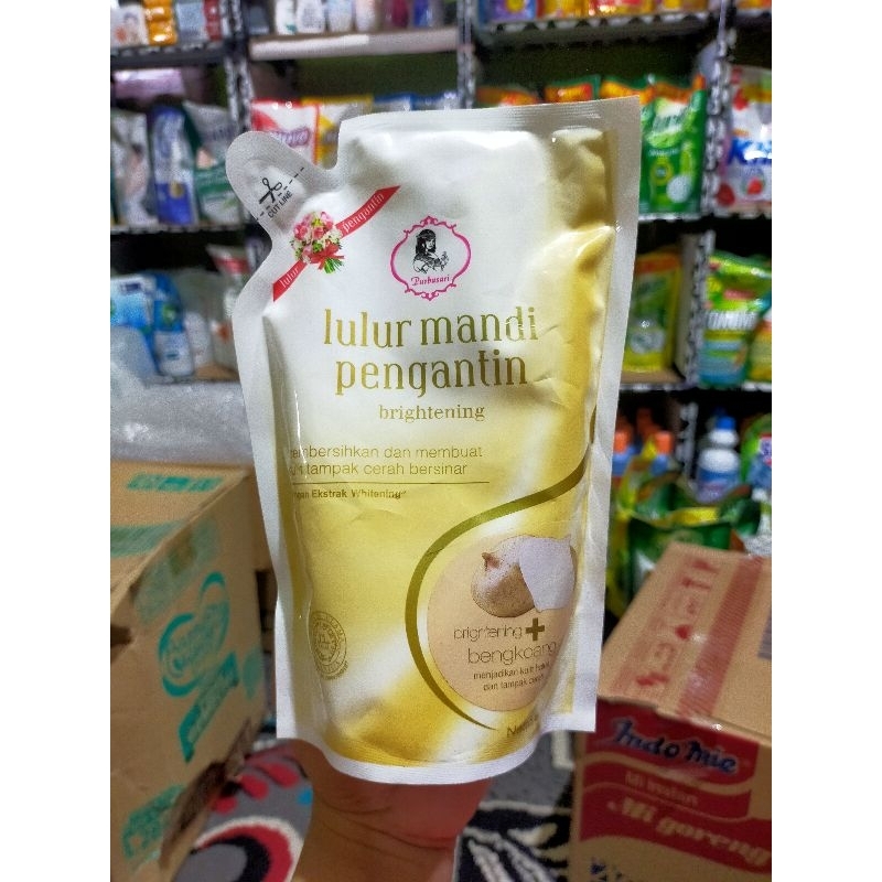 Purbasari Lulur Mandi pengantin Brightening Bengkoang 500ml