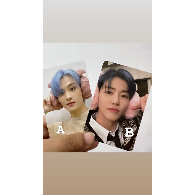 Photocard Mark Jaemin pink christmas