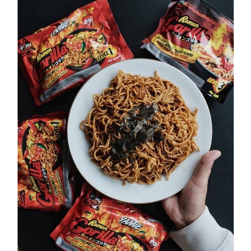 

Ramen Gorilla Yamie Level 1 120 Gr Pedas Level 1