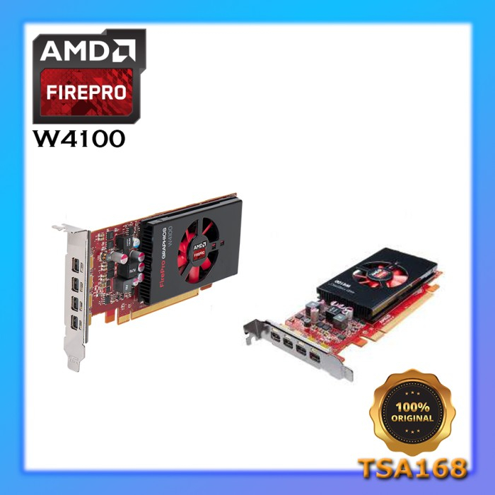 AMD FirePRO W4100 2GB DDR5 Low Profile VGA Desain High End Game OK