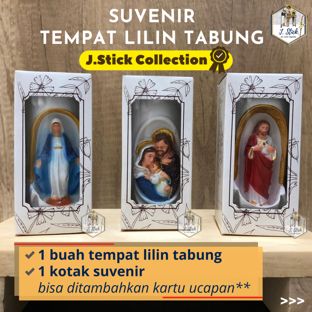 [SUVENIR] TEMPAT LILIN TABUNG, Patung ROHANI