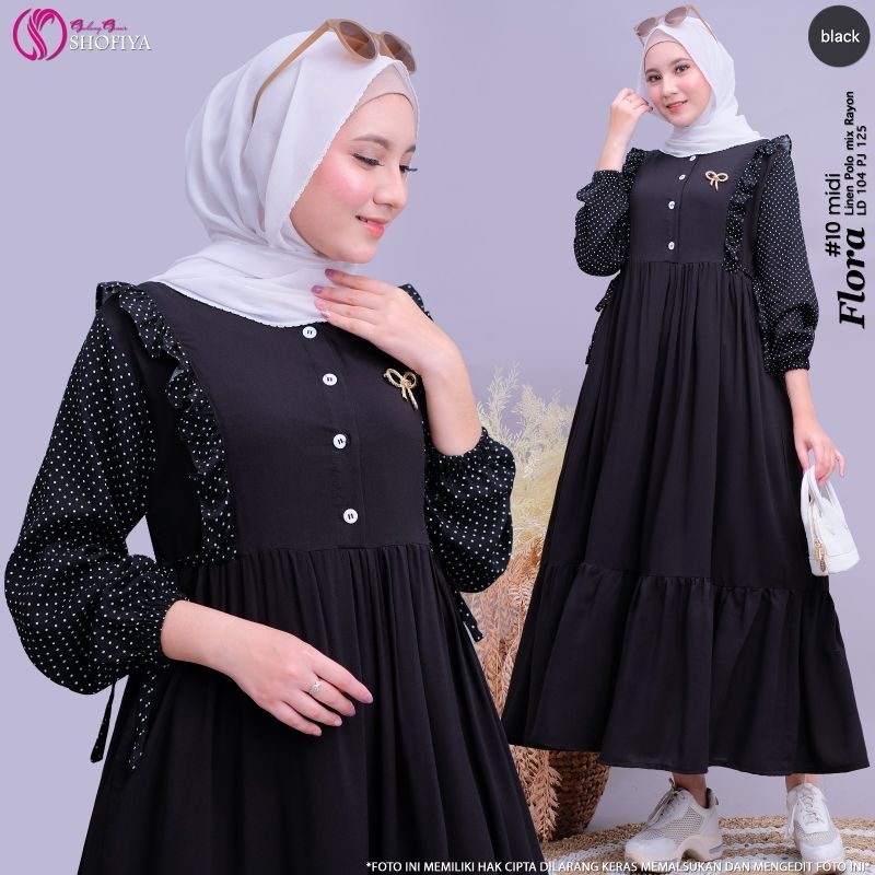 [BARU] GAURI • TIFANI BY SHOFIYA GAMIS MIDI DRESS BUSUI