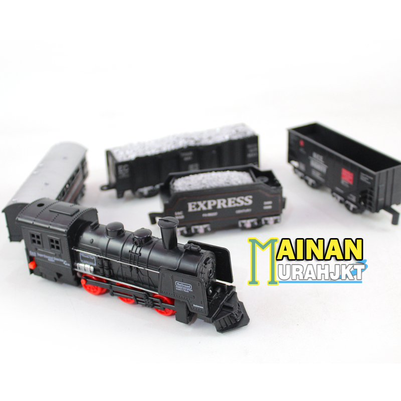 MAINANKEI MAINAN ANAK MURAH KERETA RAIL KING TL06 19 PIECES MAINAN ANAK KERETA API LINTASAN RAIL KING