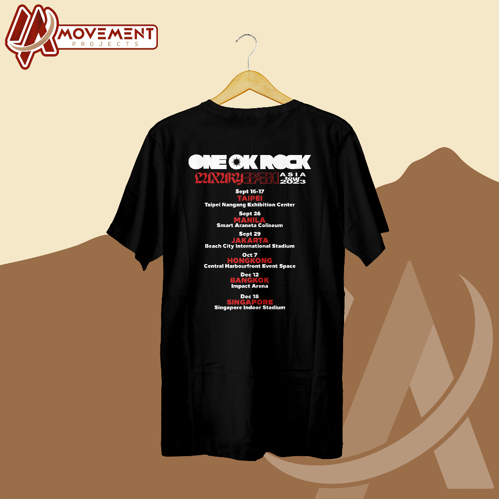 [PREMIUM] KAOS ONE OK ROCK LUXURY DISEASE ASIA TOUR 2023 VER. 5