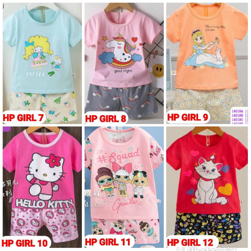 SETELAN BAJU ANAK IMPORT PIYAMA BAJU TIDUR ANAK 6 BLN - 10 THN