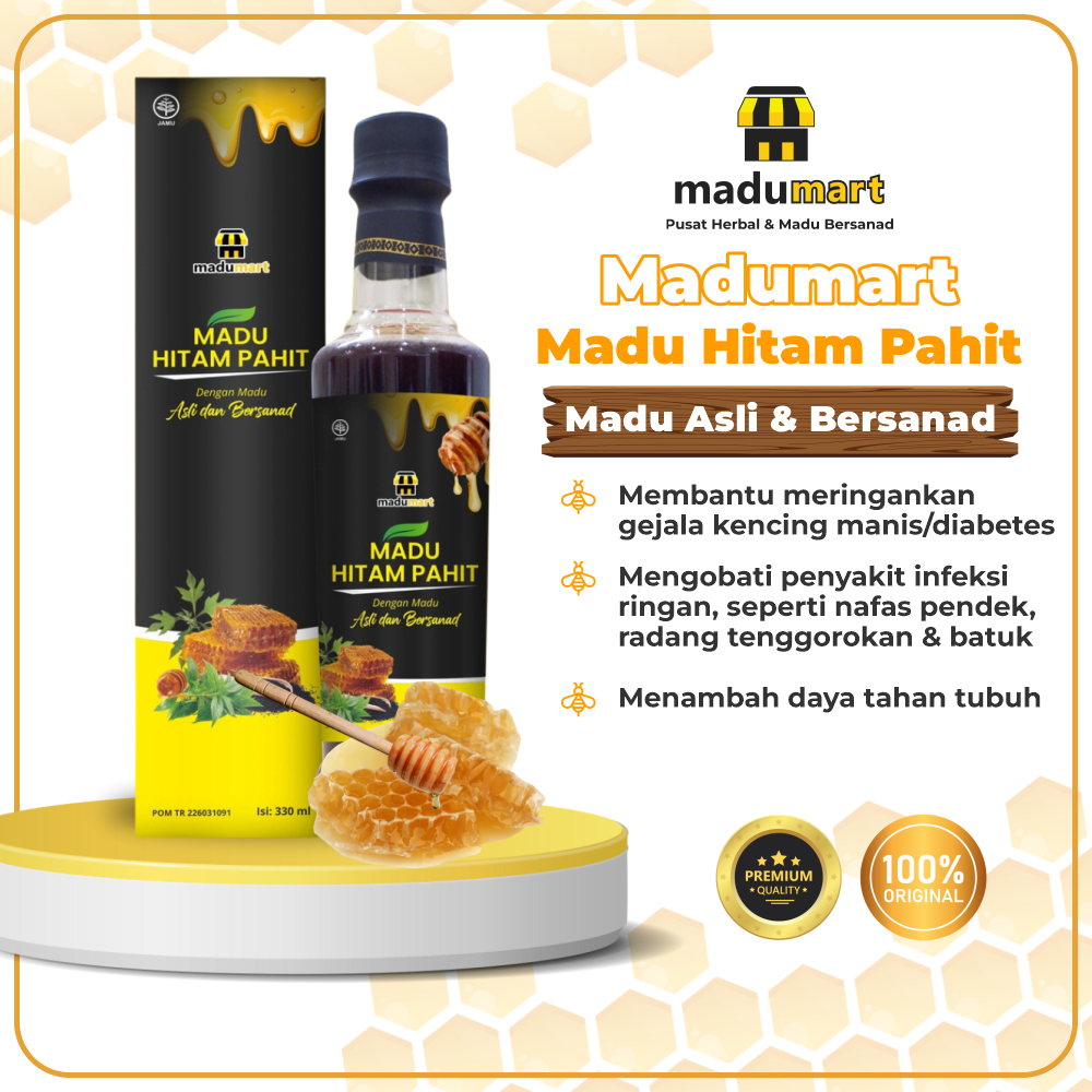 

MADU HITAM PAHIT ASLI MaduMart black honey asli 100% Herbal Alami Membantu Meringankan Gejala Kencing Manis, Diabetes