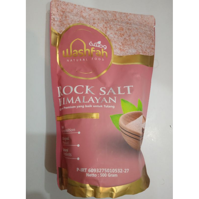 

Garam Himalaya Washfah Pink Salt 500gr Rock Salt Himalayan Quality Original Bpom