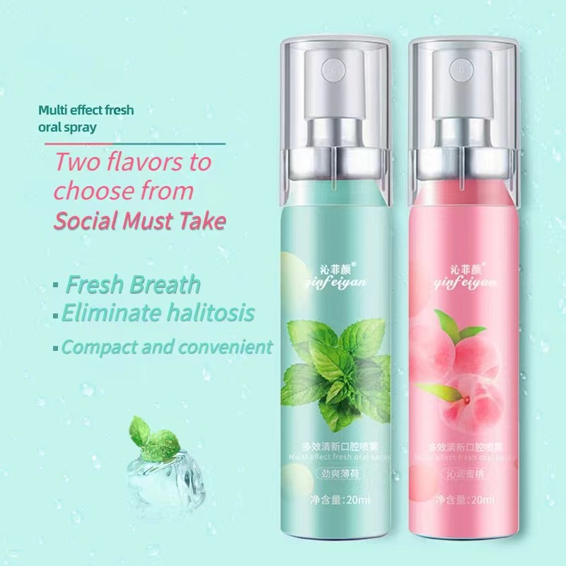 Refreshing Mouth Spray Parfum Mulut 20ml Penghilang Bau Mulut/Pengharum Mulut Tahan Lama/Penyegar Mulut/Oral Care Breath Fresh Mouth Spray 20ml Original