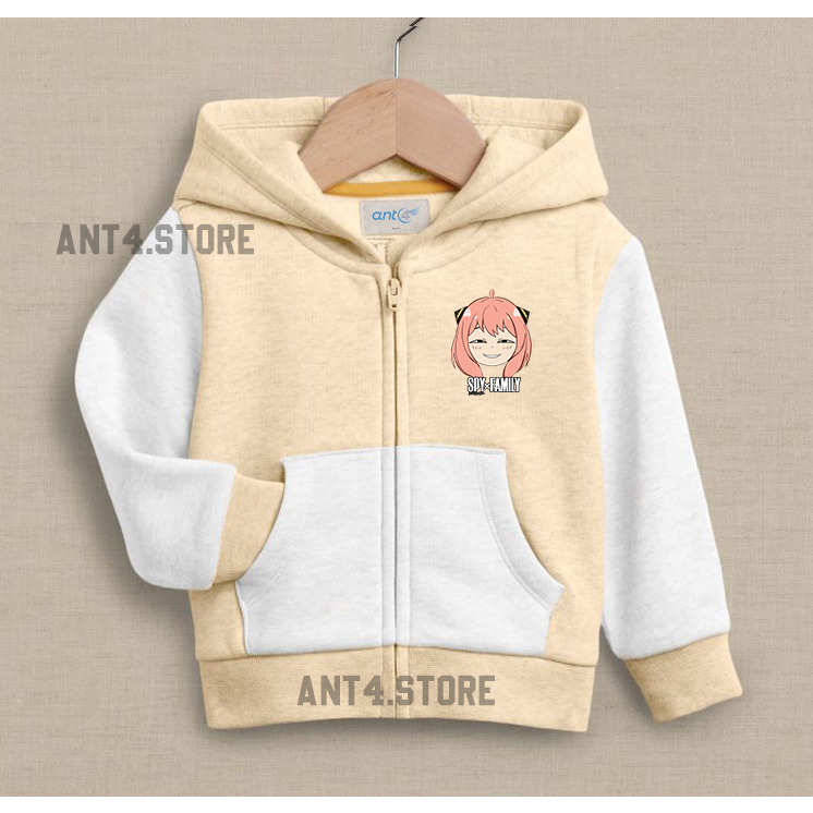 JAKET ANAK PEREMPUAN ANYA FORGER ZIPPER ANAK LAKI-LAKI UNISEX UMUR 2-12TAHUN