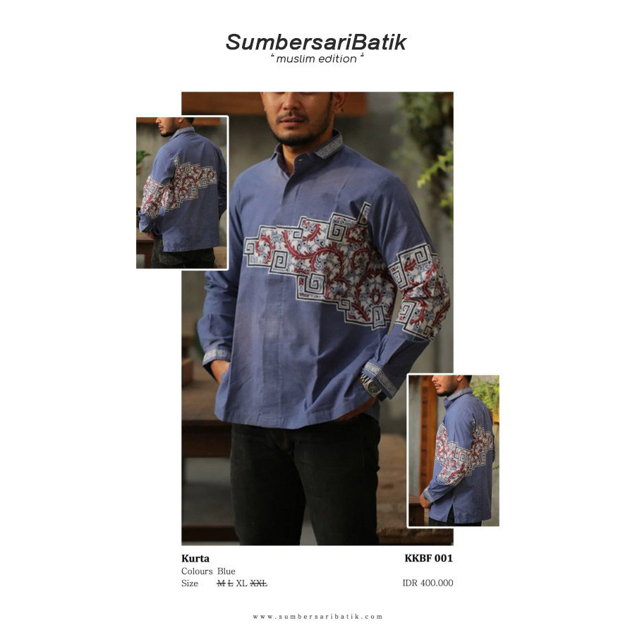 Kemeja Koko Batik Tulis Kurta 07