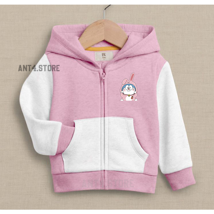 JAKET ANAK PEREMPUAN DORAEMON CHIBY ZIPPER ANAK LAKI-LAKI UNISEX UMUR 2-12TAHUN