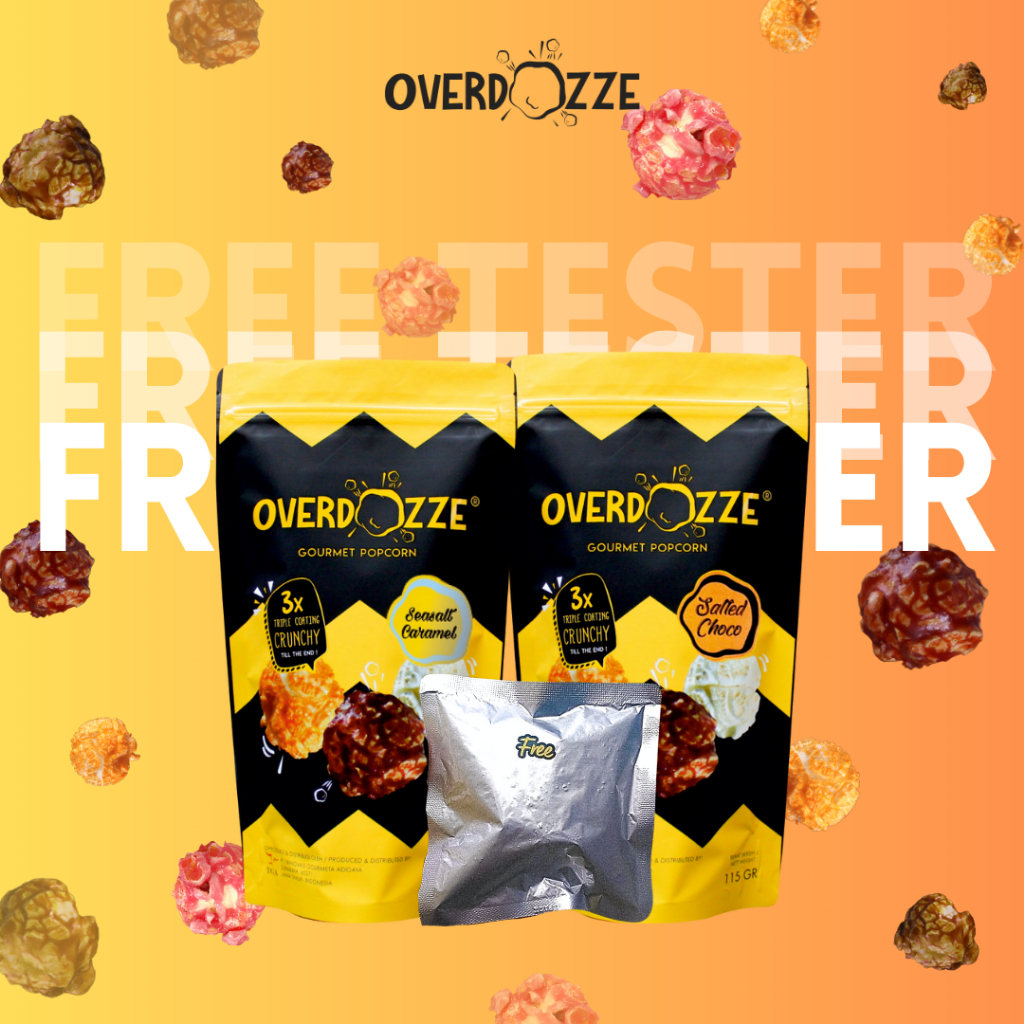 

PROMO Popcorn Overdozze Triple Coating Crunchy Buy 2 Free 1 15gram