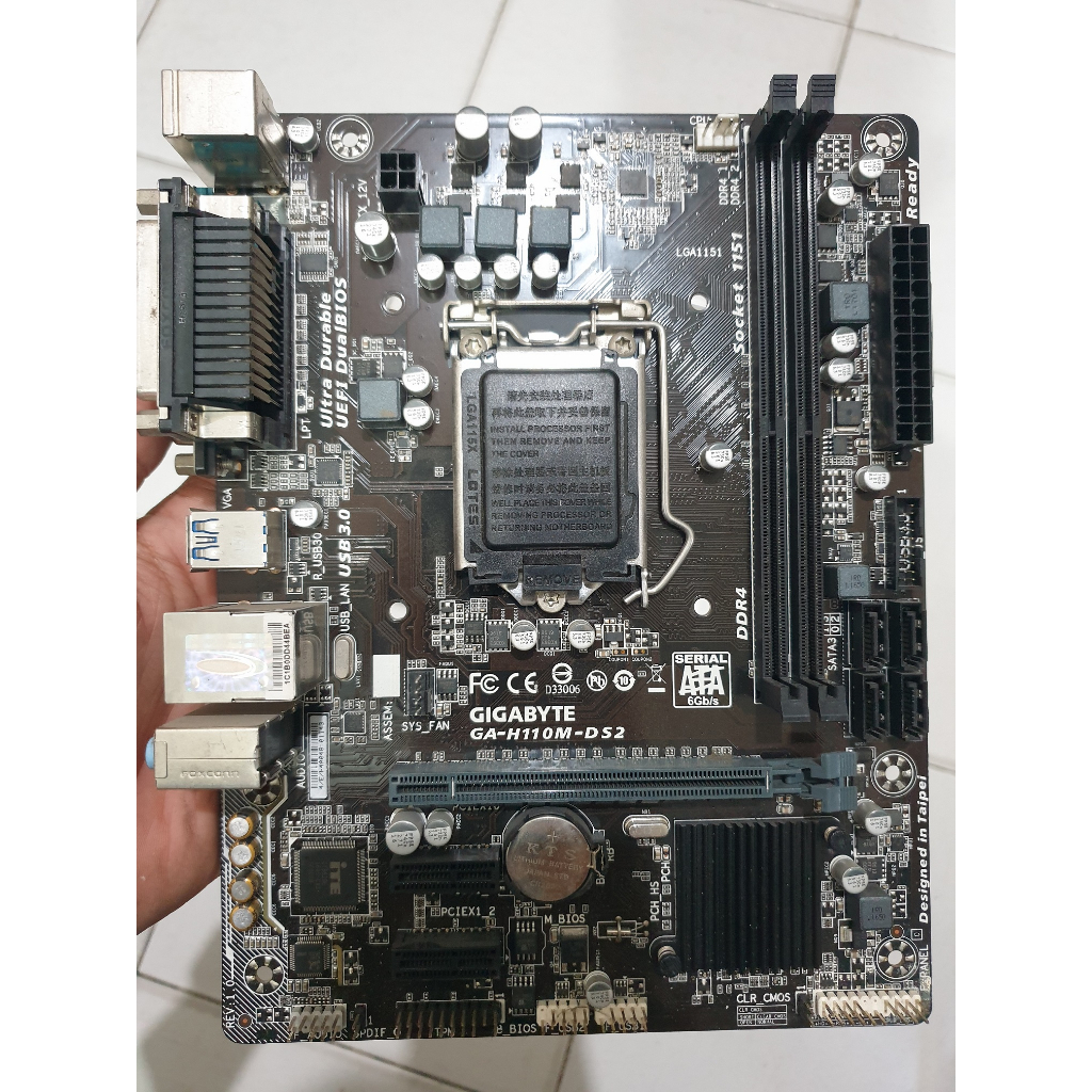 MOBO MOTHERBOARD GIGABYTE GA-H110M-DS2 SOCKET 1151 DDR4