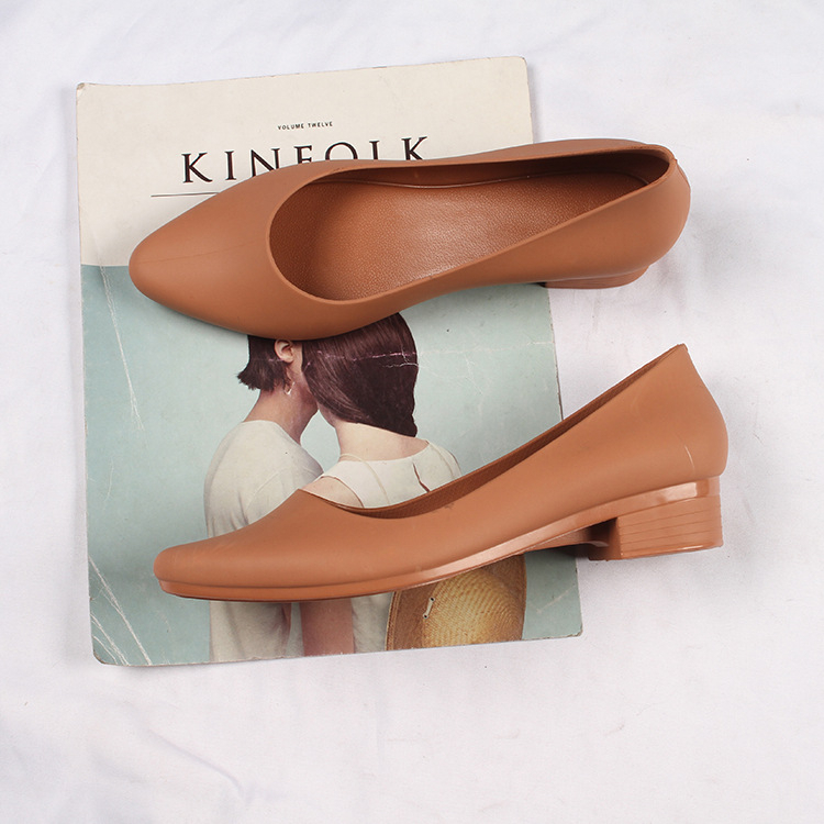 CYS Sepatu Sandal Jelly Wedges Wanita Cewek Slip On Kekinian Korea Fashion Style Import Formal Kantoran Hak SPT-72