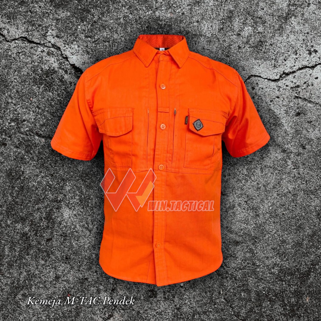 Kemeja M-TAC Pendek Premium / Kemeja Tactical Lengan Pendek Drill Cotton High Quality / Kemeja Taktikal Lengan Pendek / Kemeja Military Distro Murah / Kemeja PDL PDH Formal Terbaru / Kemeja Proyek Safety Militer