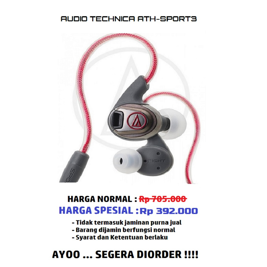 Earphone Audio Technica ATH-SPORT3