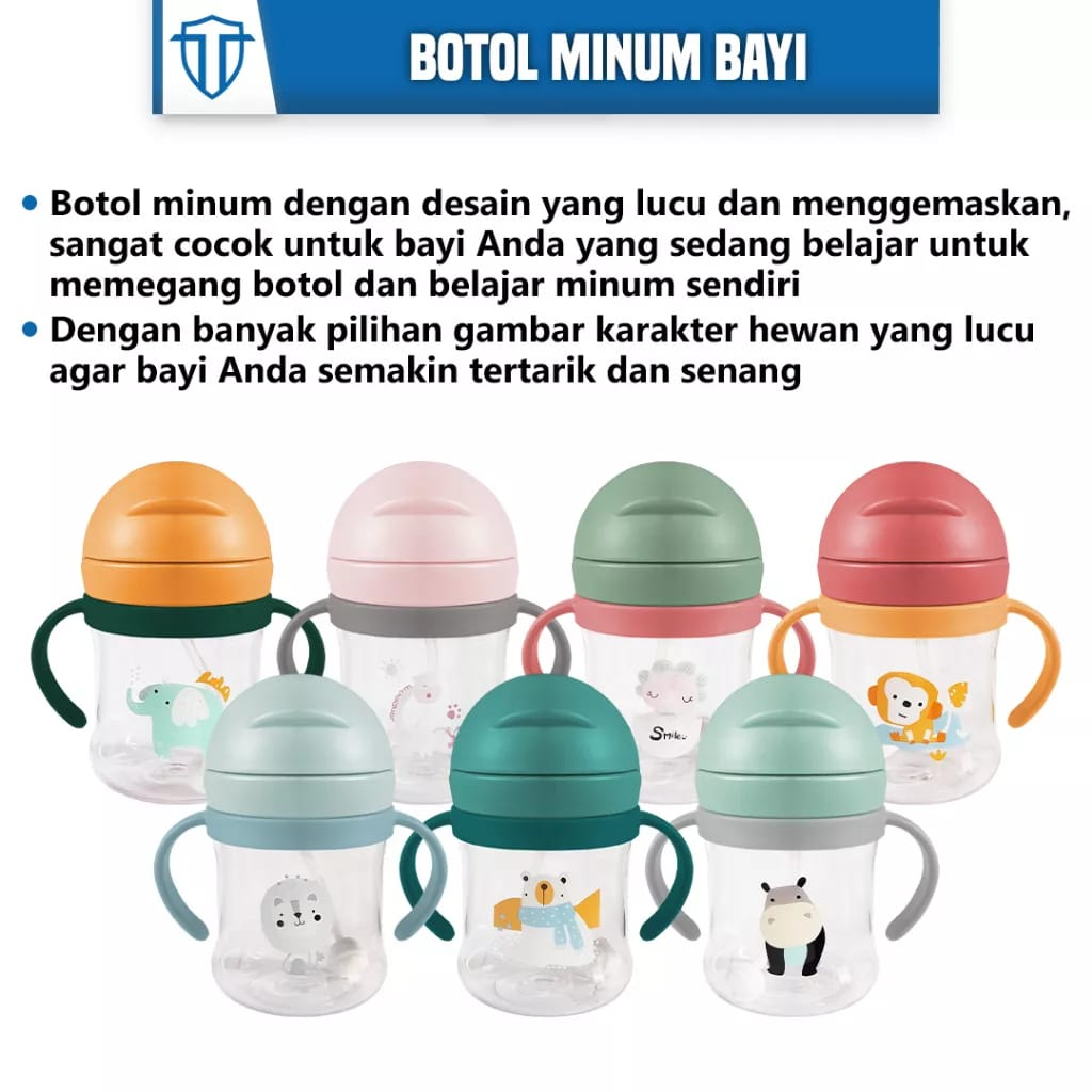 Botol Minum Bayi Gelas Anak Balita Training Cup Baby Sippy Cup 250ml 2037