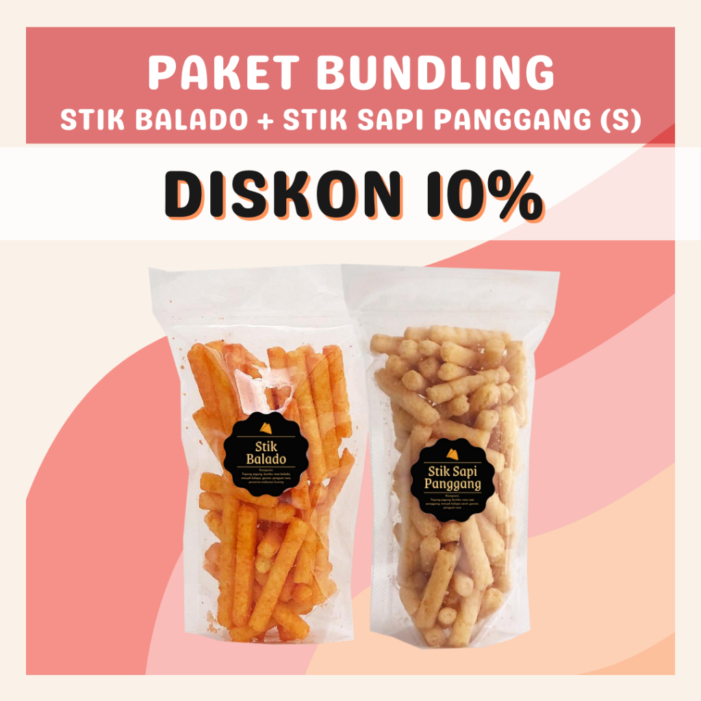 [DELISH SNACKS] Paket Bundling Stik Keju + Balado + Sapi Panggang + Jagung Bakar (S) / Special Bundle Package