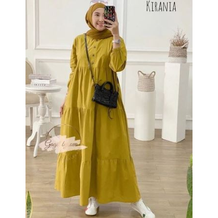 Gamis hamil busui syar'i tanggung mewah remaja X7G7 drees putih friendly premium jumbo buat kondanga