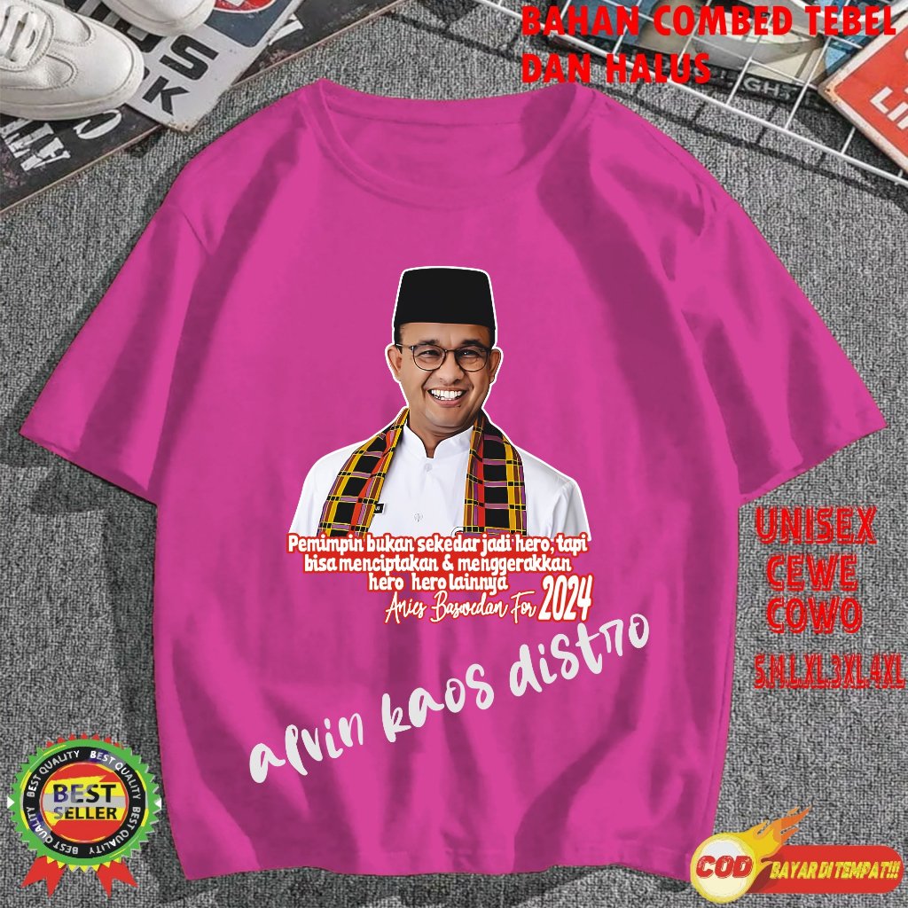 Terviral Kaos dtf pemimpin bukan sekedar hero KAOS MURAH  Kaos Putih Hitam Kaos Terlaris No 1 Promo Diskon