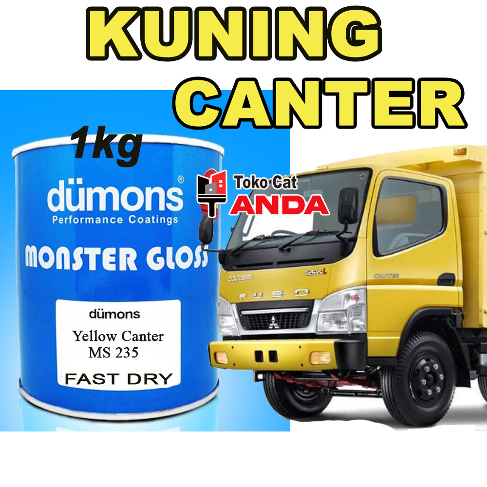 Cat Kuning Canter - Cat truk Mitsubishi Canter 1kg - Cat Dumons yellow Canter - Kuning Canter