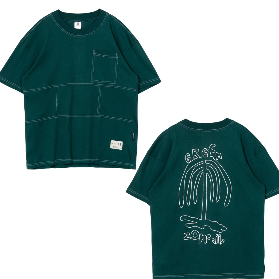 JAVAJONES Oversized Tee Palm | Kaos Pria Wanita