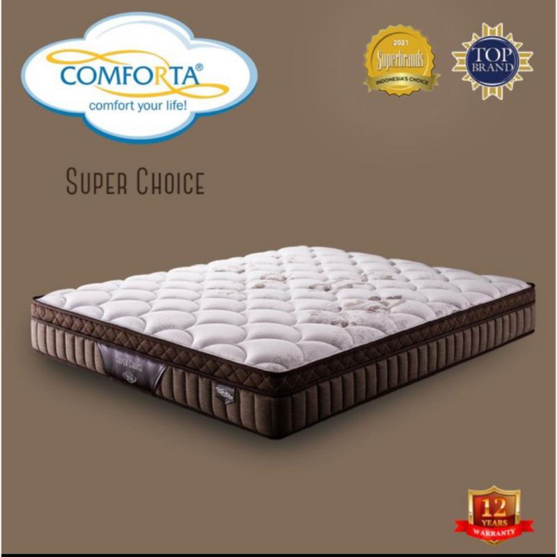 comforta super choice 120 x 200 kasur spring bed