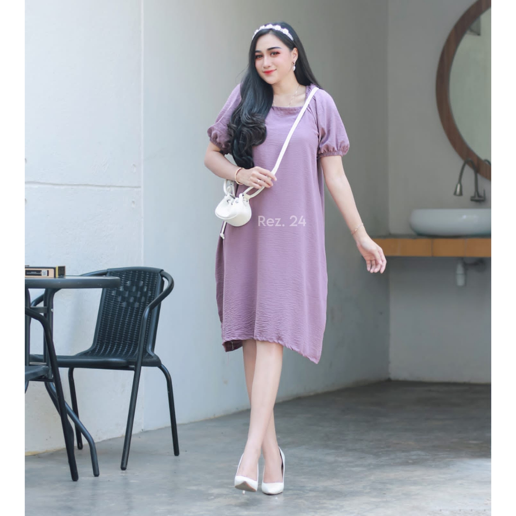 MASAYU MIDI DRESS CRINKLE AIRFLOW