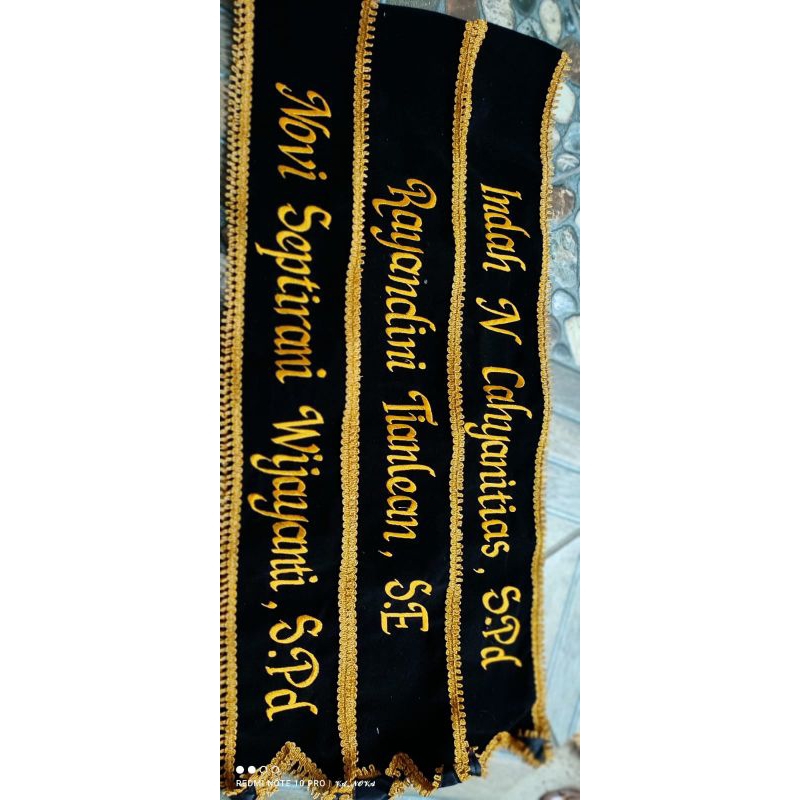 selempang wisuda TK list renda