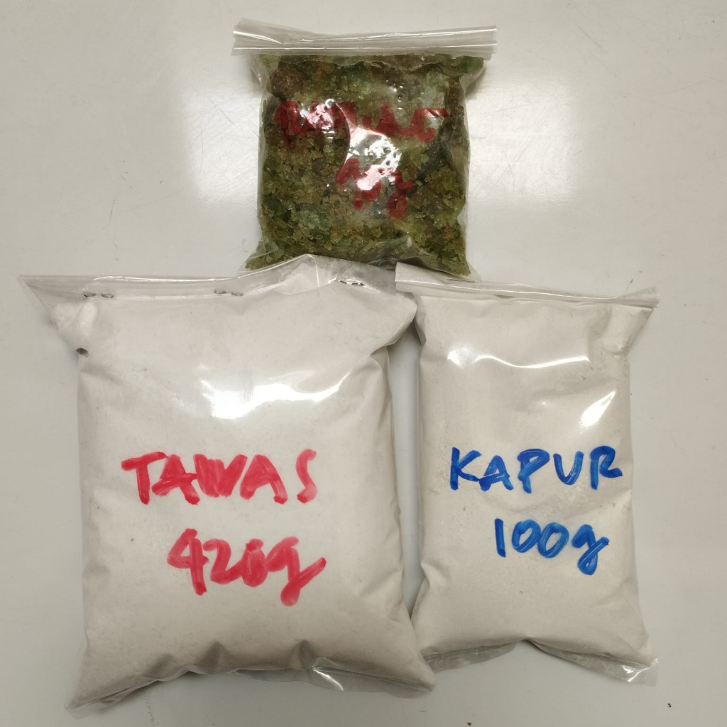 Treatment Ecoprint Paket G (TUNJUNG/TAWAS/KAPUR): untuk 10 meter kain