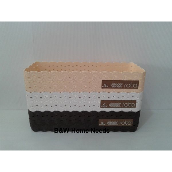 Claris Travesa Rotan 0563 Keranjang Plastik Nampan Tray Baki