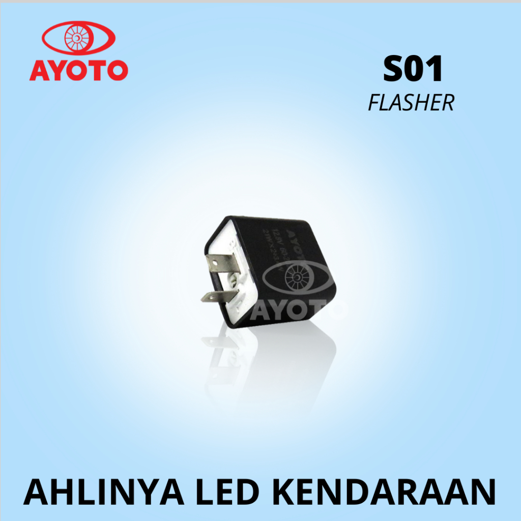Flasher Sein Sen Relay Sign LED Ayoto 12V Stel Cepat Lambat