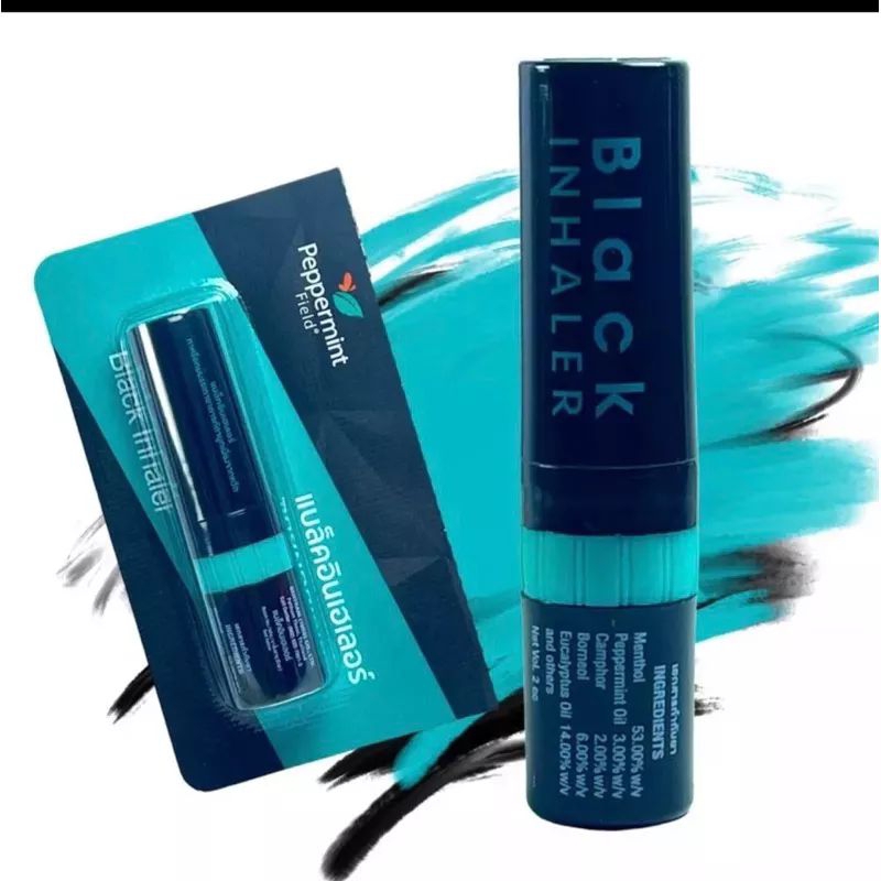 black inhaler Thailand peppermint field