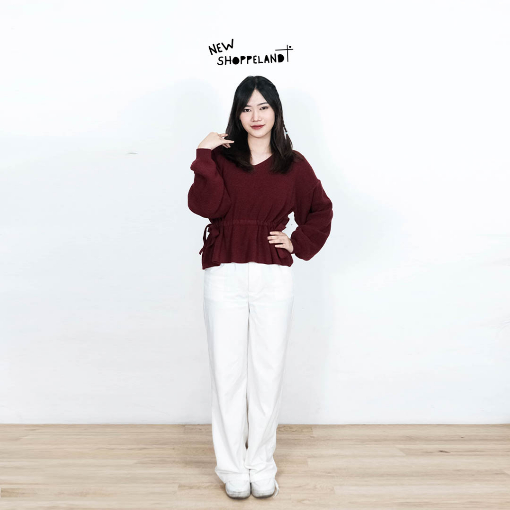 NEWSHOPPELAND - Ruby Knit Blouse Premium