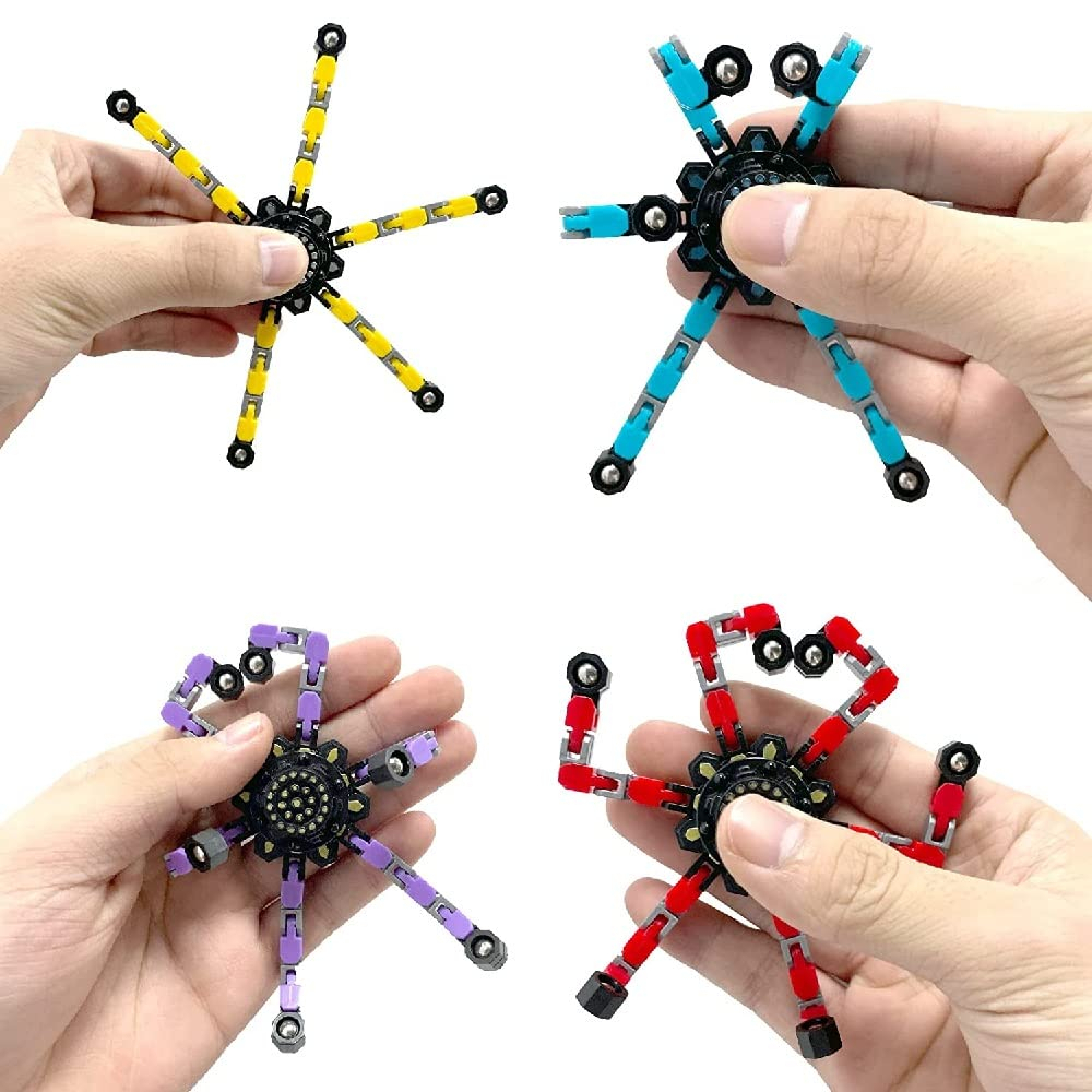 [COD] Mainan Fidget Spinner Robot Transformer Mainan Penghilang Stress - Deformable Transformer Spinner TY8007