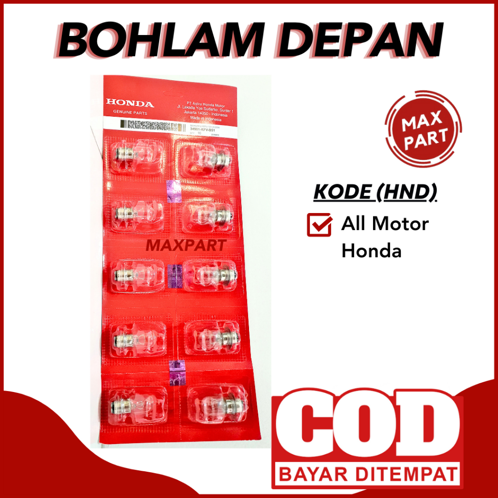 BOHLAM DEPAN HONDA