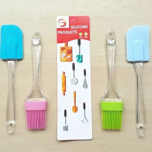 Spatula Set Kuas Spatula Kue Alat Dapur Kuas Silicone Set Kuas Loyang Silikon Murah