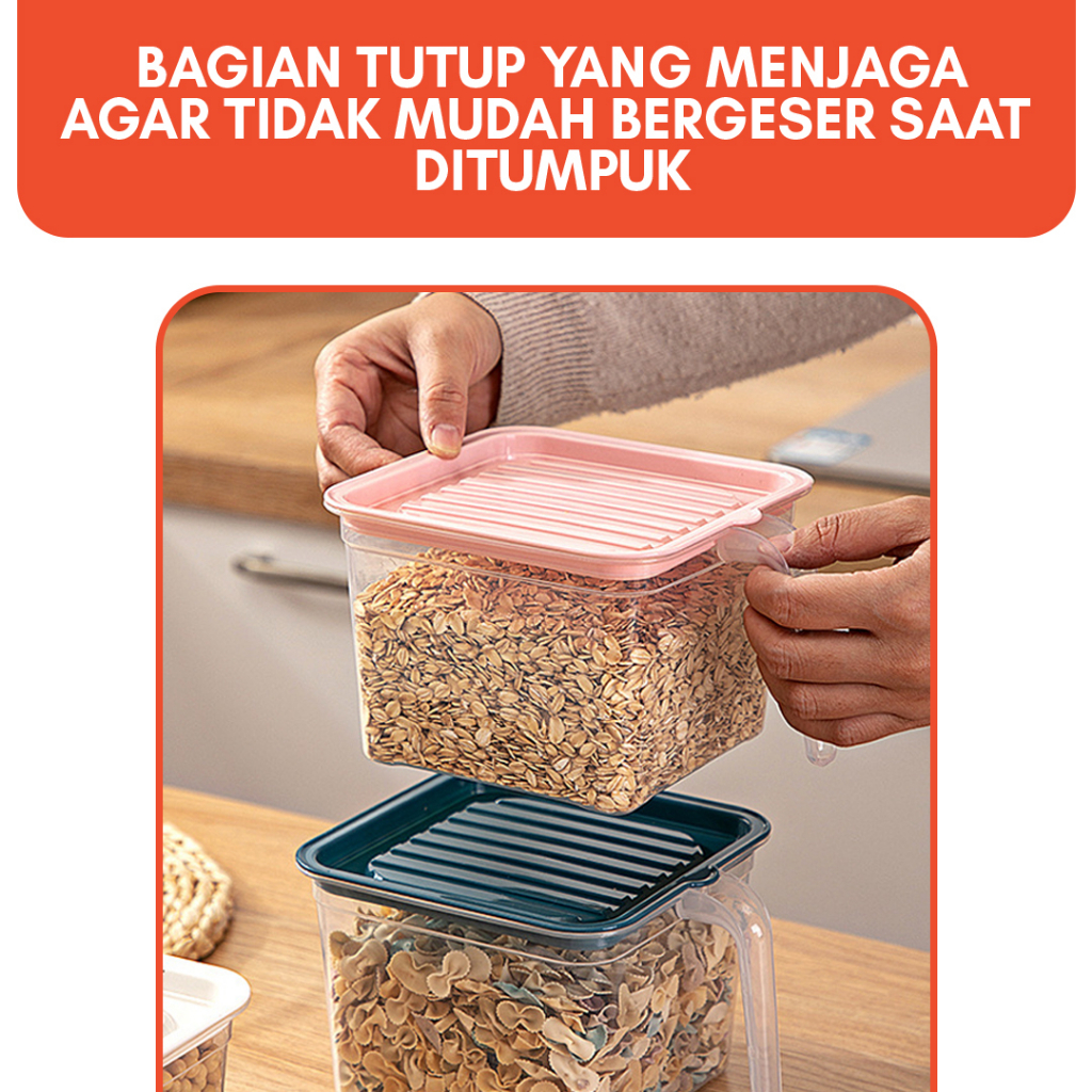 KOTAK TEMPAT PENYIMPAN MAKANAN DAPUR KULKAS FOOD STORAGE | KOTAK PENYIMPANAN BUAH | KOTAK PENYIMPANAN KACANG | KOTAK PENYIMPANAN SERBAGUNA | KOTAK GAGANG DAPUR