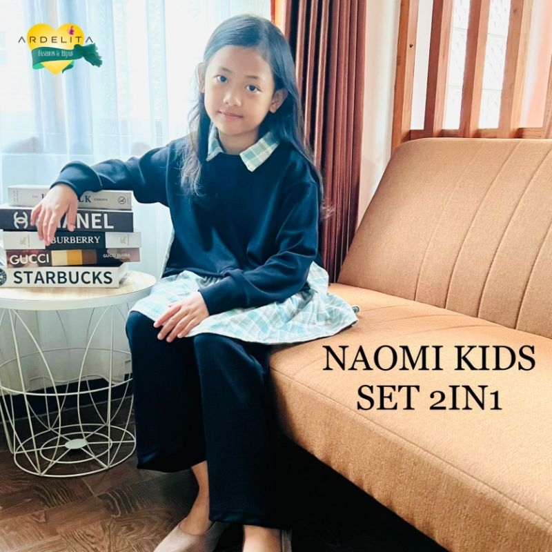 NAOMI SET DEWASA &amp; ANAK SETELAN BAJU WANITA | SETELAN ANAK ORIGINAL PREMIUM BERKUALITAS KEKINIAN | BAJU COUPLE MOM N KIDS | SETCEL DEWASA UKURAN JUMBO BAJU BAHAN FLANNEL PREMIUM | BAJU WANITA HIJAB KOREAN STYLE | ONE SET ANAK DAN DEWASA BY ARDELITA