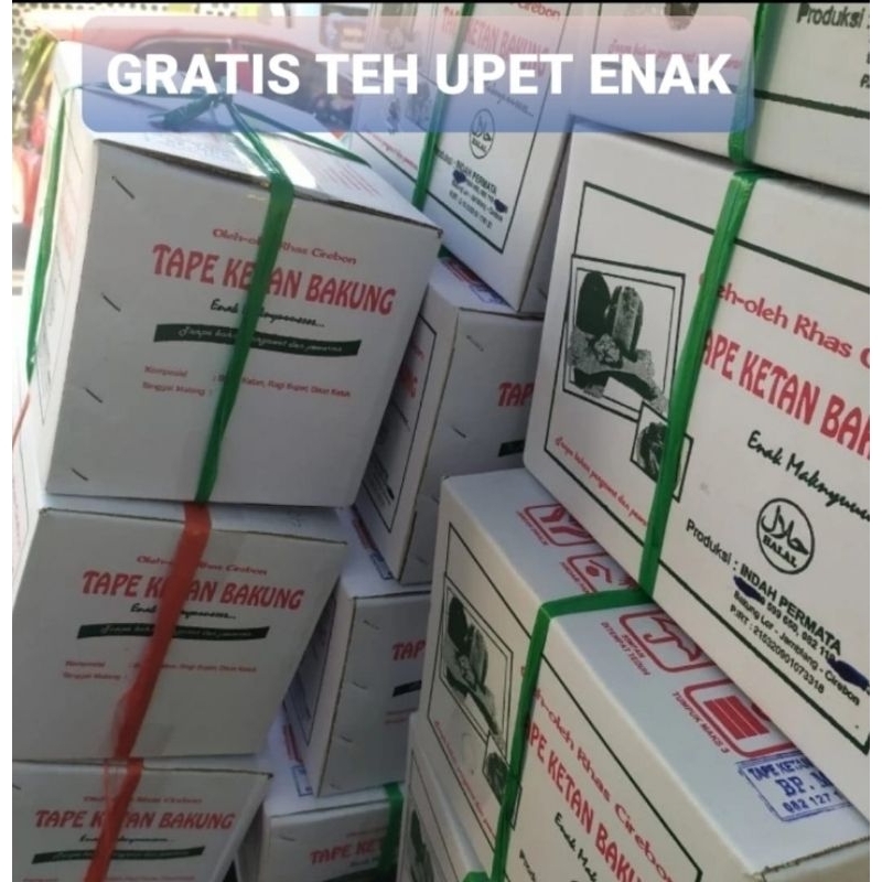 

Ketan Bakung asli Bakung Cirebon 1 dus (30 pcs ) ENAK GRATIS teh upet khas cirebon ENAKk